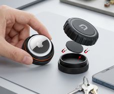 LAST FOUR Apple Airtag Holder with poweful magnet free viewing