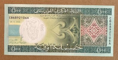 Mauritania 500 Ouguiya 2013 Banknote