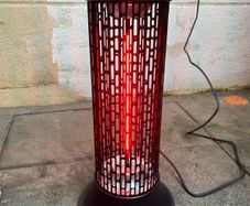 Electric free standing outdoor heater