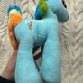 Famosa My Little Pony Rainbow Dash Plush Toy 30cm Dirty Used Please look at the pictures Image 8