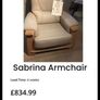 Solid Beech and Leather Armchair Image 5