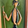 Superb Mid Century Modern Framed Decorative Wall Art in Cold Painted Copper Image 7