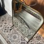 Vintage Victorian Brass Fire Screen With Mirror Image 2