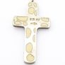 Signed Sterling Silver Cross Necklace, Mother Of Pearl Accent Image 3