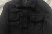 Bershka Black Teddy Fleece Jacket Size L