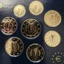 Prestige Ireland .999 Rhodium and 24k Gold Plated Coin Set 2002 + Proof Medal UNC Only 9,999 Set's Image 4