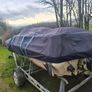 speed boat , galvanized trailer (project) Image 2