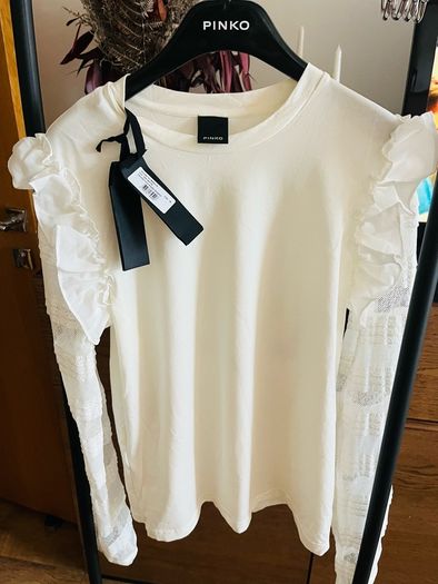 Pinko long sleeve white top