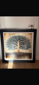 Teal oak tree picture 37by37