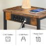 2 Bedside Tables, Side Table with Charging Station Image 5