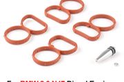 Car Swirl Flap Blank Bung Flaps Removal Plug With 4 Gaskets For BMW N47 2.0D Engine Repair Replacement Accessories Kit