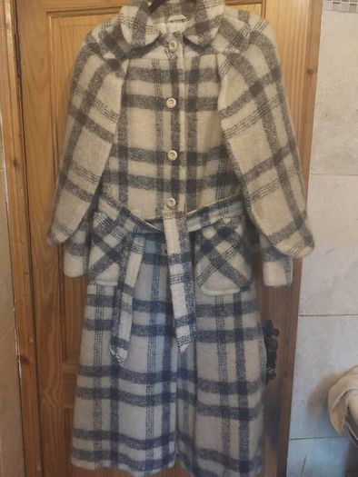 Donegal Design Vintage mohair wool cape coat (free post)