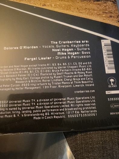 The Cranberries stars the best of 1992 to 2002 RSD 2021 2 Clear Vinyl