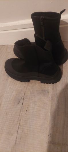 zara girls black boots size 2