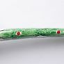 Blue and White hand painted Asian  Cloisonne Enamel Smoking Pipe Image 5