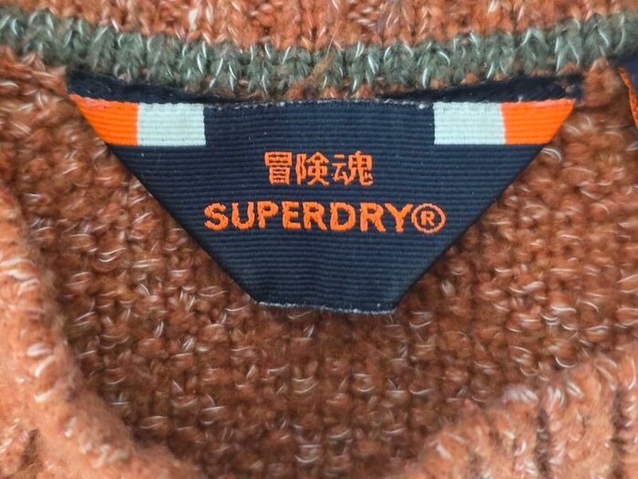 Superdry Men's Chunky Raglan Jumper Size 2xl xxl