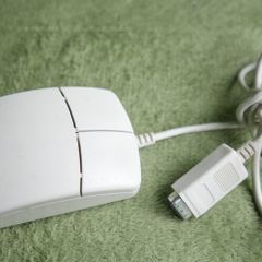 Vintage Commodore Mouse 2 Button Mouse - Ball Type - 9 pin serial port