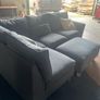 Blue corner sofa L shaped Image 3