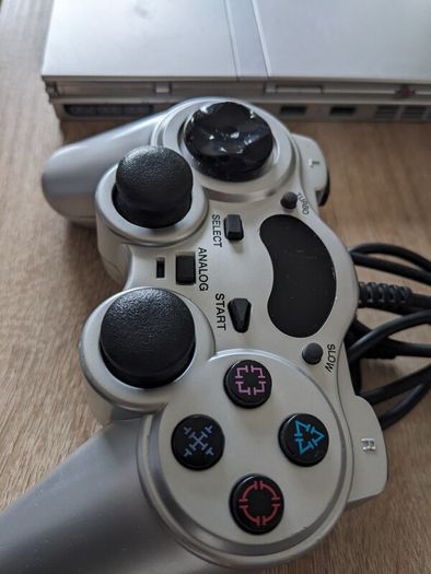 PS2 console with controller