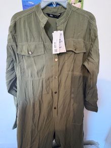 Zara Khaki jumpsuit/boilersuit( brand new)