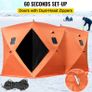 BRAND NEW Ice Fishing Tent Shelter Shanty Pop-Up 8-Person 300D Oxford Fabric Waterproof Windproof for Winter Fishing Camping Hiking Image 3