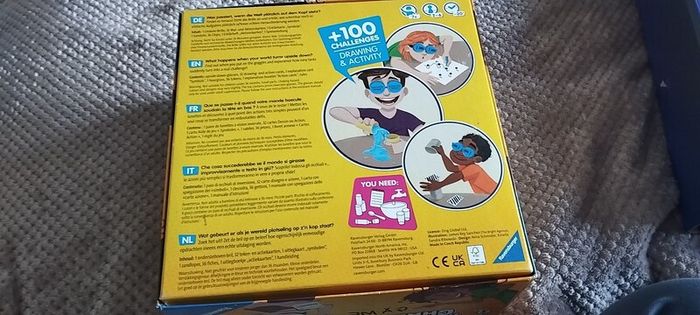 Upside down challenge game