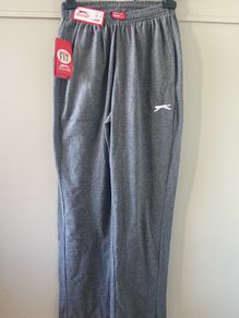 Slazenger Charcoal marl jersey tracksuit bottoms 9-10 Brand new with tags