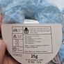 Blue mohair yarn Image 3