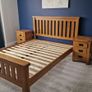 King size Oak bed frame Image 2