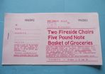 1972 Four consecutive tickets from Mens' Sodality Raffle in aid of Jesuit Missions