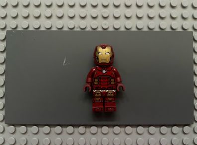 lego super heroes sh0612 Iron Man minifigure - Silver Hexagon on Chest
