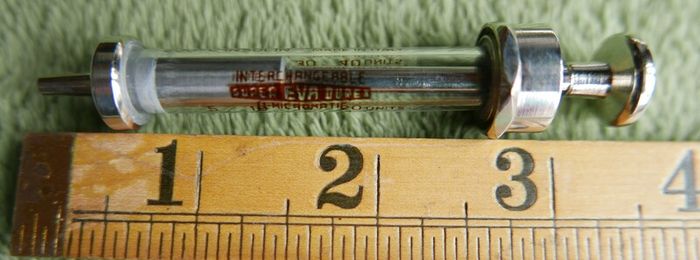 Victorian Syringe Set Vintage Medical Glass Syringe + Metal Box Set Record Hypodermic Antique Old Super Eva Durex Insulin Italy