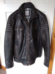 Brown Leather Jacket XXL