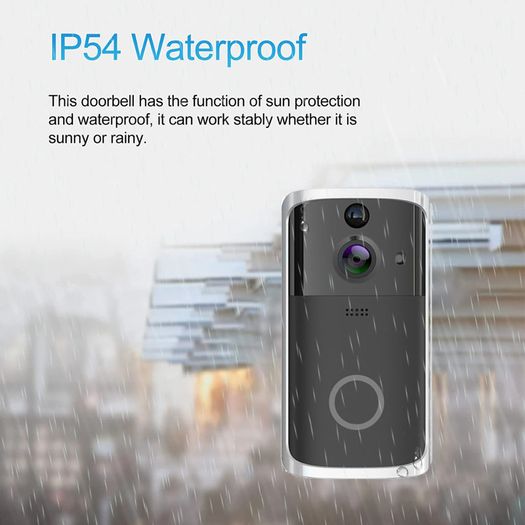Smart Doorbell Video Camera Alarm Phone Security Wireless SD Card Record