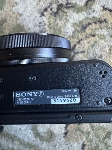 Sony RX100M3 camera