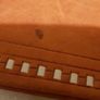 handcrafted made soft leather wallet,with designs ,, thank you,,was used,some wear and tear,,take as is .. Image 3