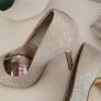 Laura B silver bling high heels Sz 7UK Image 5
