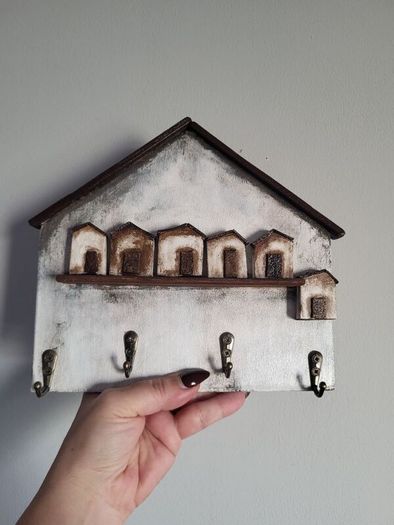 Handcrafted wooden key holder