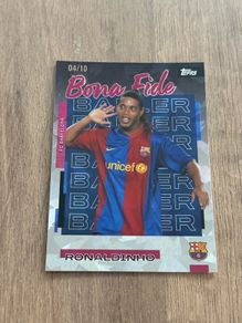 2025 Barcelona Team Set Ronaldinho Bona Fide Baller 4/10 Black
