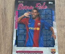 2025 Barcelona Team Set Ronaldinho Bona Fide Baller 4/10 Black