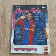2025 Barcelona Team Set Ronaldinho Bona Fide Baller 4/10 Black