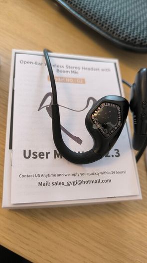 G2 Open Ear Headphones with Noise Cancelling Microphone, Wireless Earphones