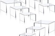 NEW SALE | Set of 9 Clear Acrylic Display Risers Cupcakes Holder Sweet Stand Display Transparent Showcase Stands, Candy Bar Risers, Acrylic Lifts Display for Figures