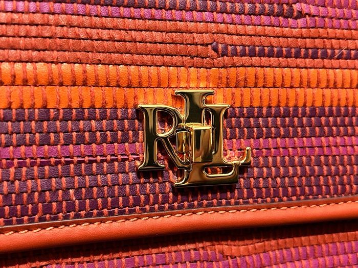 Ralph Lauren Striped Leather Bag