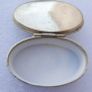 Green Alabaster  Pill Box Snuff Compact Italy Chased Silver Chrome Image 4