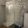 Glass and Metal Shelving Unit Image 4