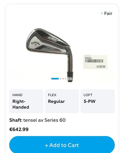 Callaway epic e-19 forged irons