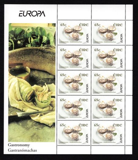 2005 Ireland Europa (Gastronomy) Commentative Stamps Sheetlet Mint Never Hinged (MNH)
