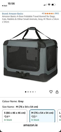 Dog travel crate