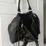Black bershka handbag faux leather Image 8